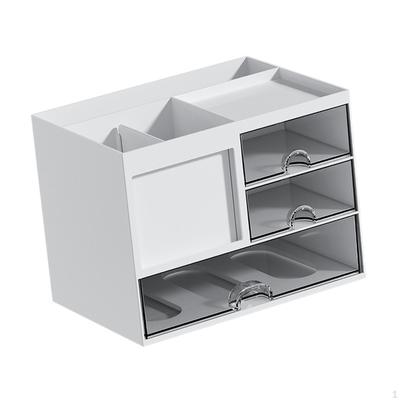 Schreibtisch Stifthalter Aufbewahrungsbox für Bleistifte Kosmetik Glatte Kanten mit Schubladen für Schminktisch