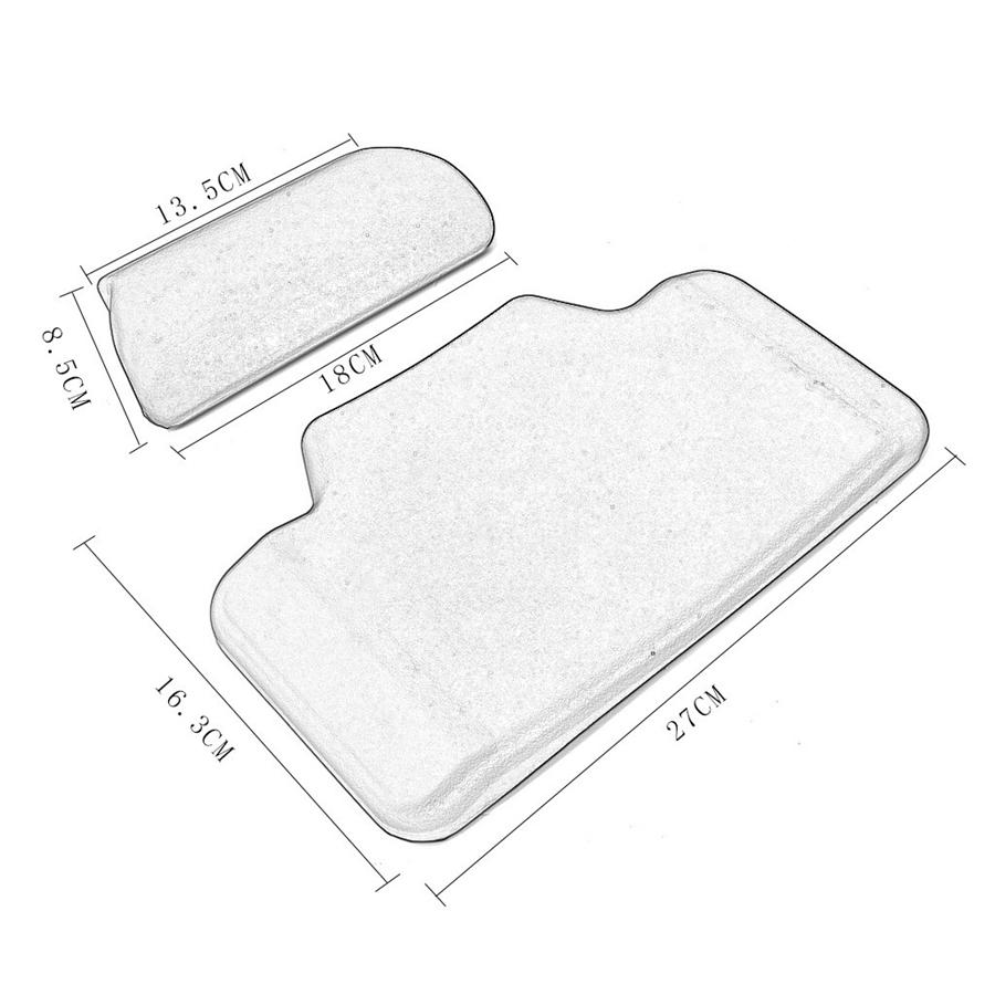 Universal Soft Motorcycle Passenger Backrest Pad Trunk Top Case Sticker Cushion