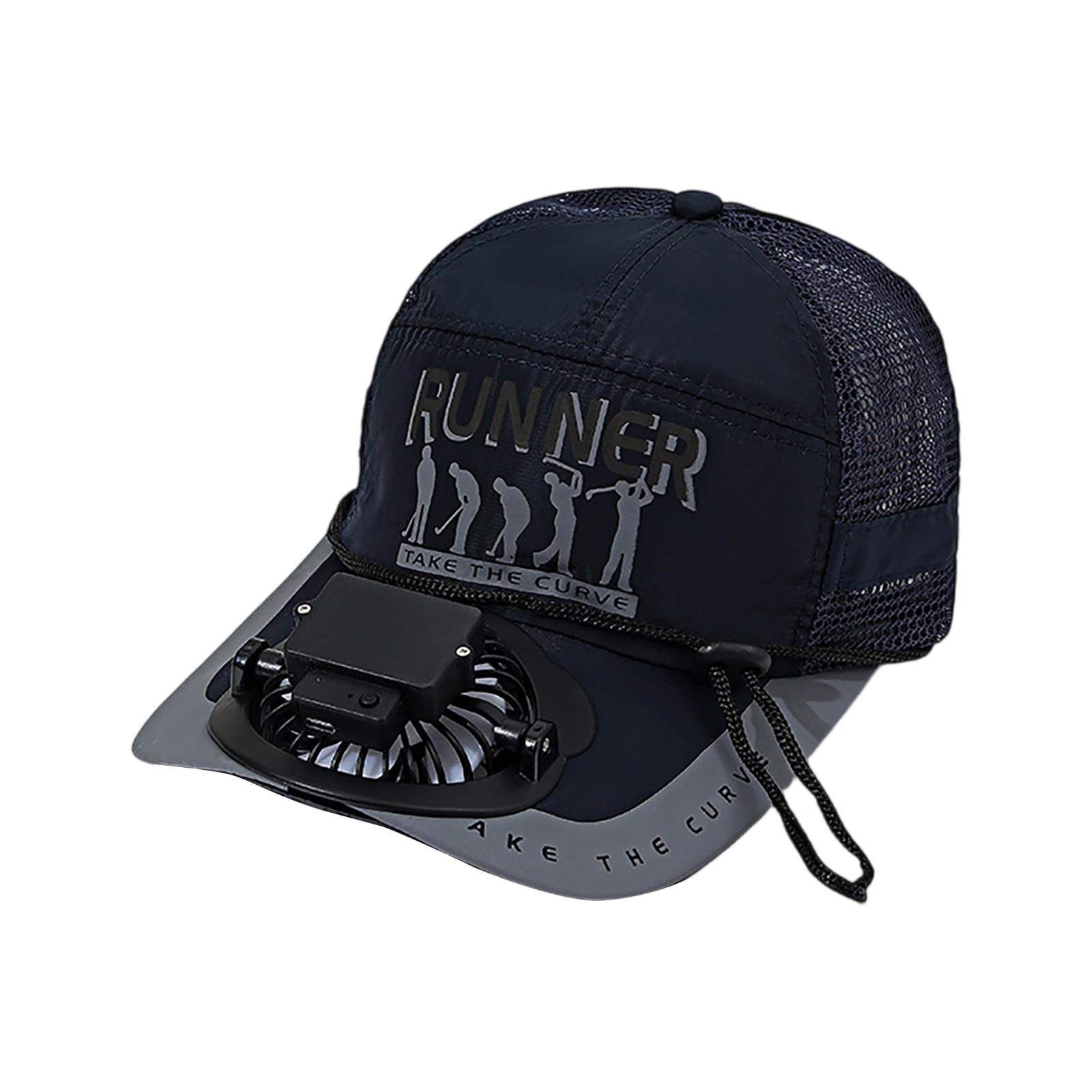 

Sun Hat Fan Cap, Combining Sun And Functions/ Fan Black Technology/Long Battery Life/Lightweight And Portable One Size тёмно-синий