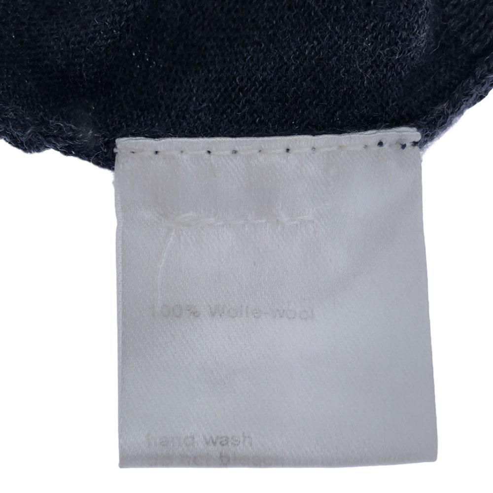 AKRIS PUNTO Wool Long Sleeve Knit 38 Navy System Sweater Women Used