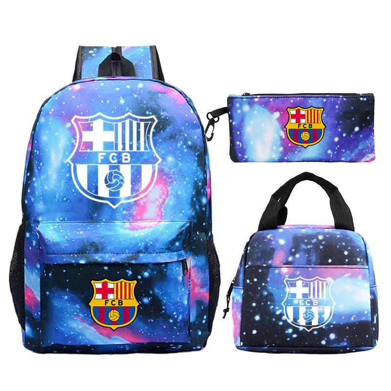 Star Peripheral Printing Primary And Secondary School Students Schoolbag Leisure Pencil Bag Children'S Portable Meal Bag Set