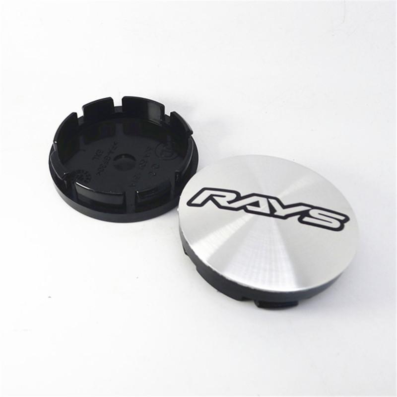 ATA1 4pcs 56mm 53mm Volk Rays Racing Wheel Center Caps Hub Car Styling Rims Replacement Rims Cover Emblem Badge Auto Accessories