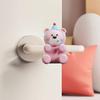 Cartoon Bear Door Bumper Adhesive Free Door Handle Stopper Wall Protector Soft Shock Absorbing Door Stops Anti-collision Pad Decorative Cushion