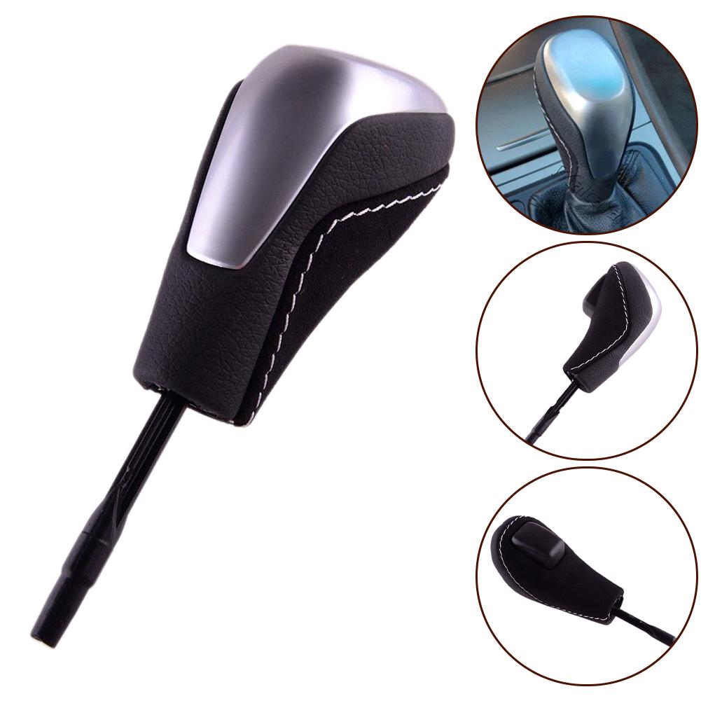 Gear Stick Shift Knob Automatic For BMW E38 E39 E46 E60 E61 E53 X3 E83 Z3 Gear Stick Shift Knob Suede&white Thread Long Pole