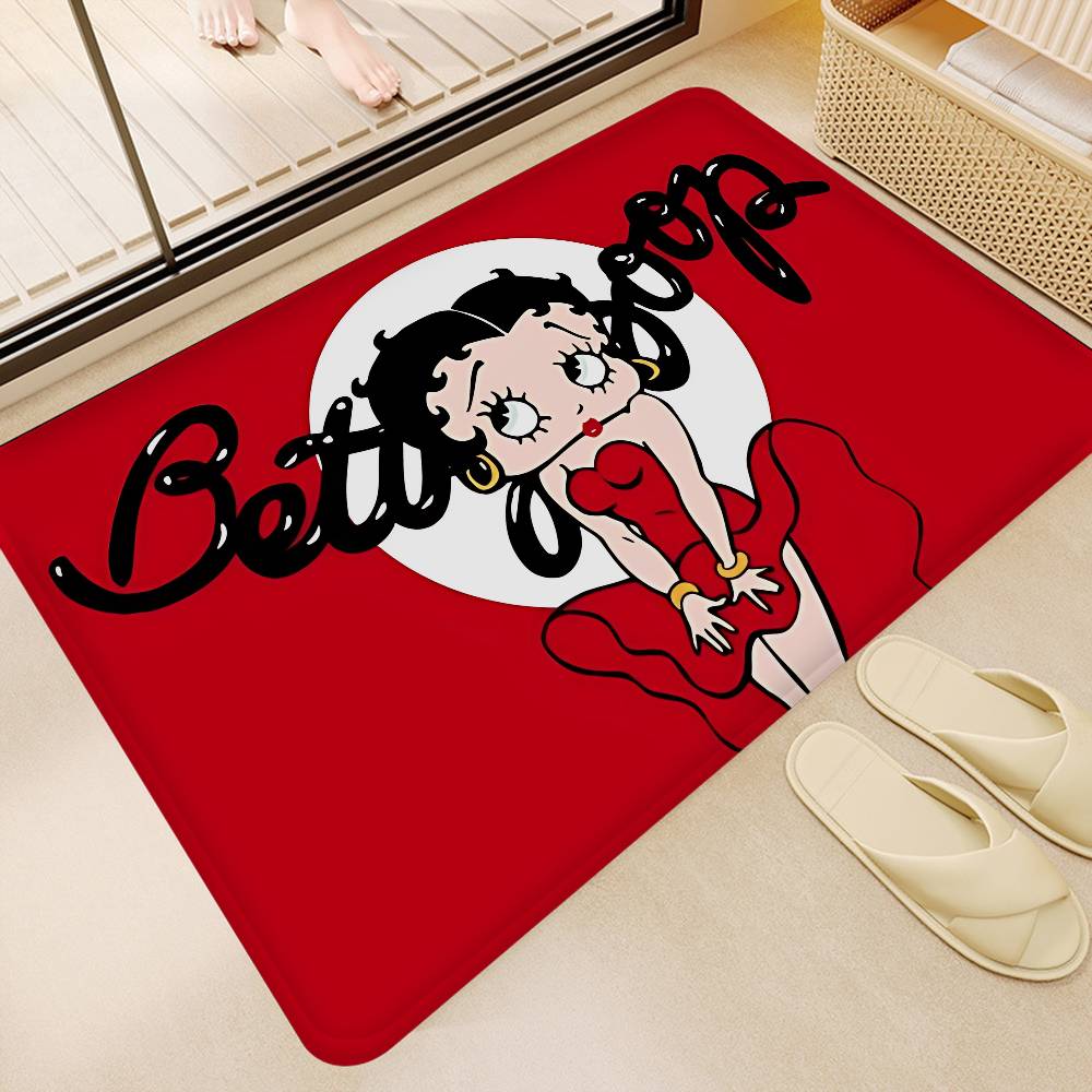 B-Betty-Cute-Boops Bathroom Mat Kids Room Bedroom Decoration Balcony Anti-Slip Doormat Living Room Welcome Rug