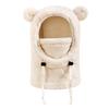 Inverno Peluche Bambini Berretto con Cappuccio Tinta Unita Caldo Passamontagna Cappello Bambini Ragazzi Ragazze Antivento Caldo Copertura Viso Casco Cappello