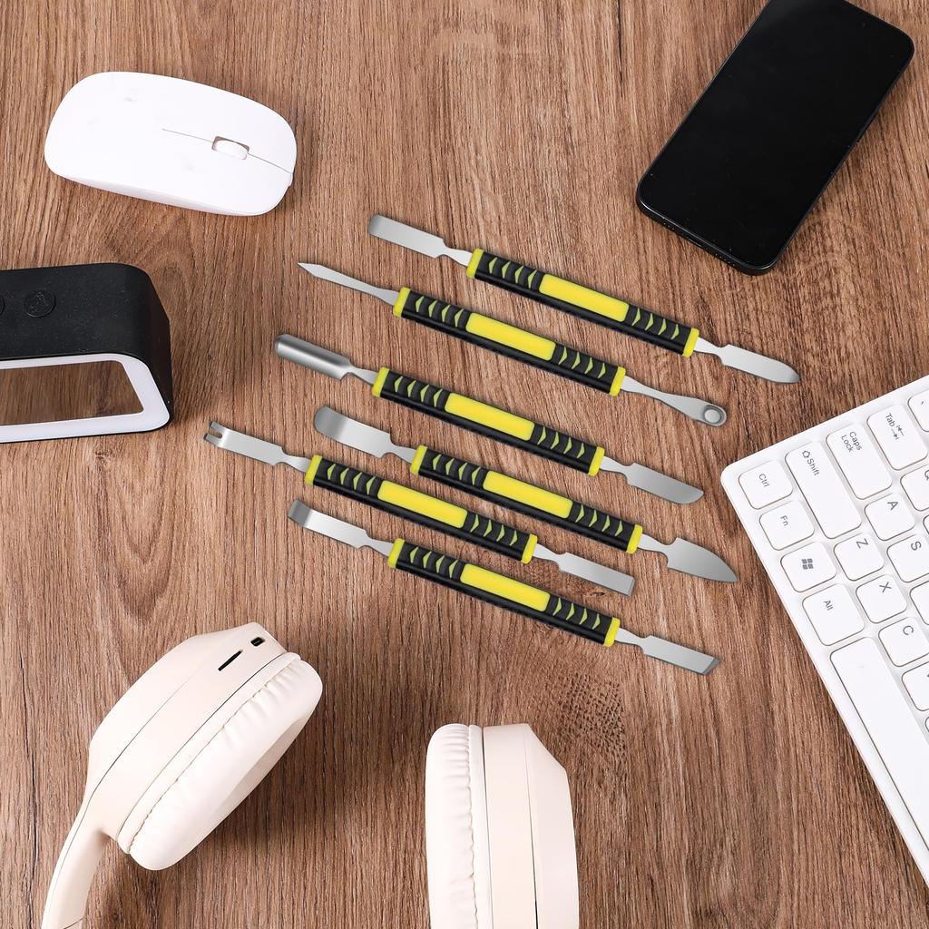 Hardened claw nail double headed pry bar 6-in-1 disassembly battery screen frame flat pry bar injection molding repair tool
