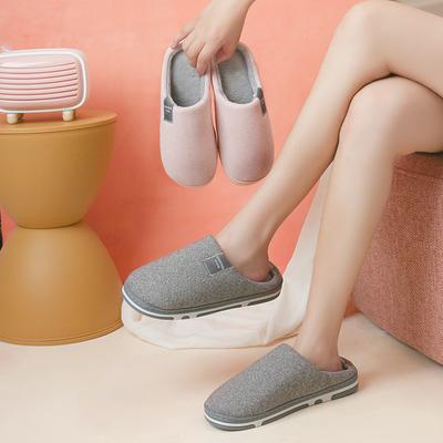 Cotton Slippers Women's Winter Home Thick Bottom Warm Mao Mao Household Cute Indoor Couple Men's Home Spring Autumn and Winter