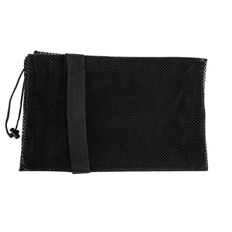 Mesh Soccer Ball Bag Extra Large Drawstring Basketball Storage Bag with Zipper Pocket Volleyball Football Net Pack Gym Bags