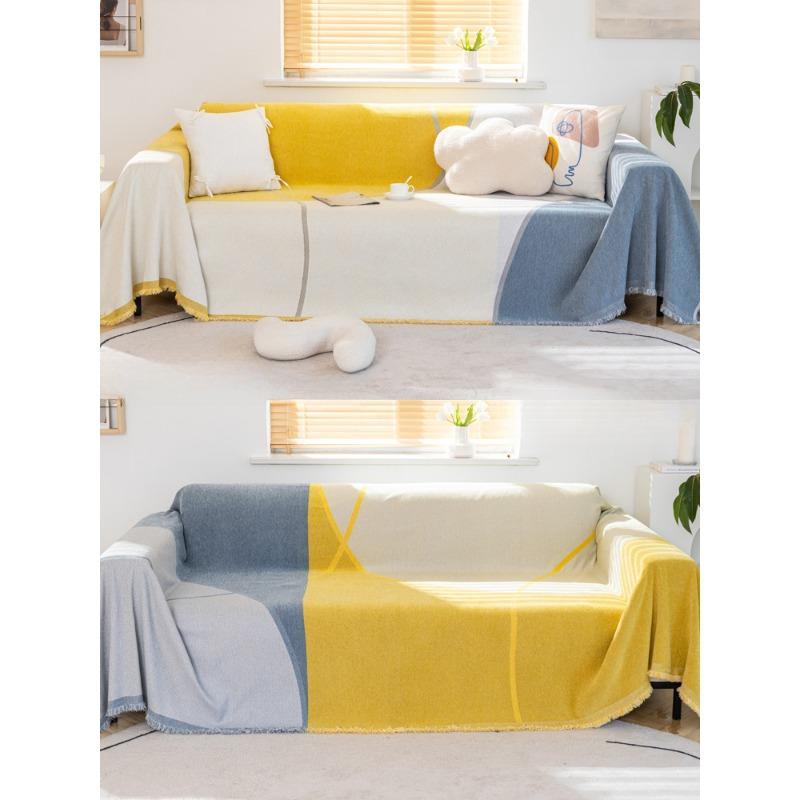 Sofa Cover Towel Chenille Anti-Scratching Sofa Cushion All-Inclusive Non-Slip Cover Cover Modern Simple Universal Cover Thickened