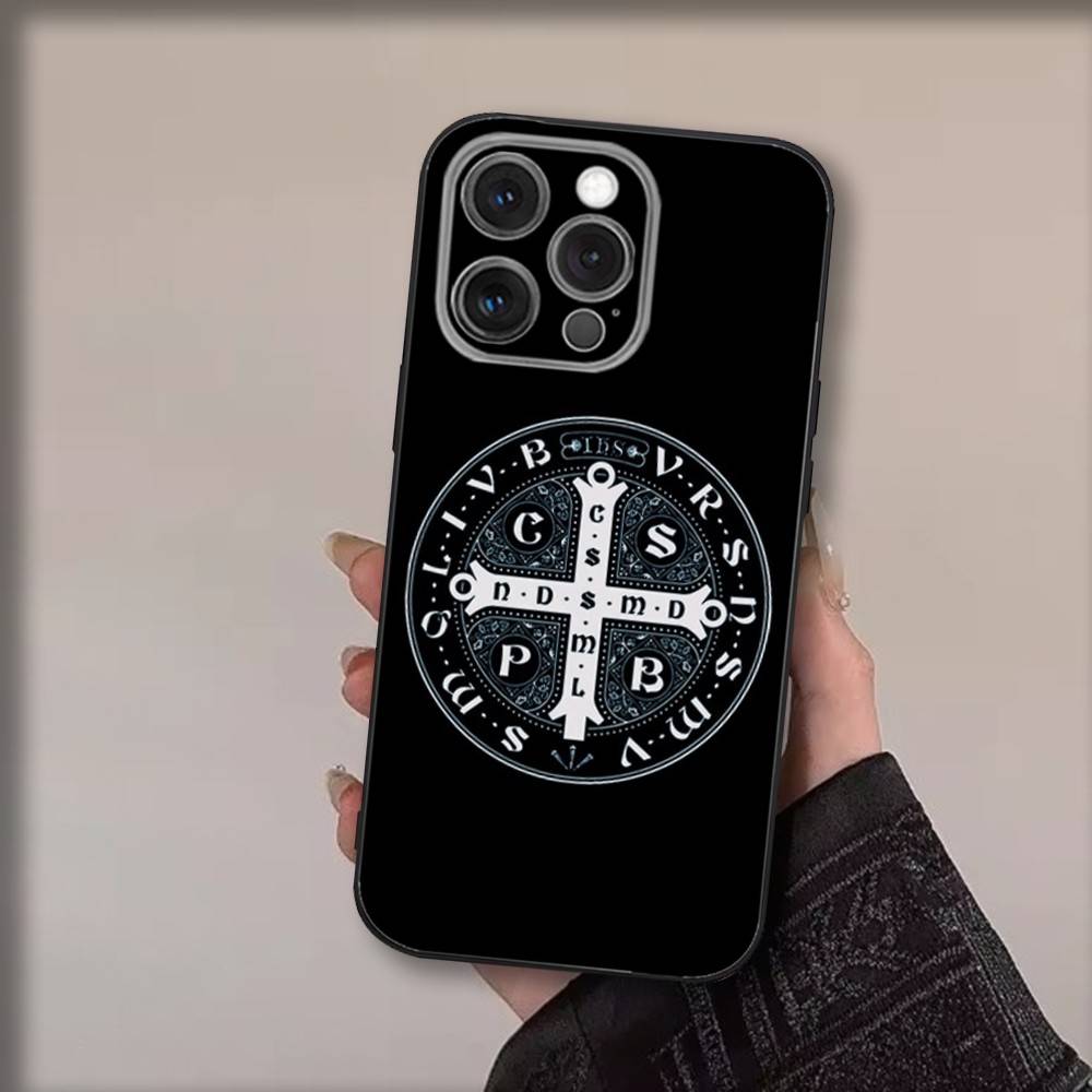 Ortodoxní křesťané Pouzdro na telefon Pro iPhone 17,16,15,14,13,12,11,Pro,Max,Plus,Air,X,XS,XR,SE,8,7,Mini,Měkké Černé Funda