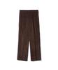 TRIP LE SENS Fw Comfort Corduroy Double-Pleat Slacks_White