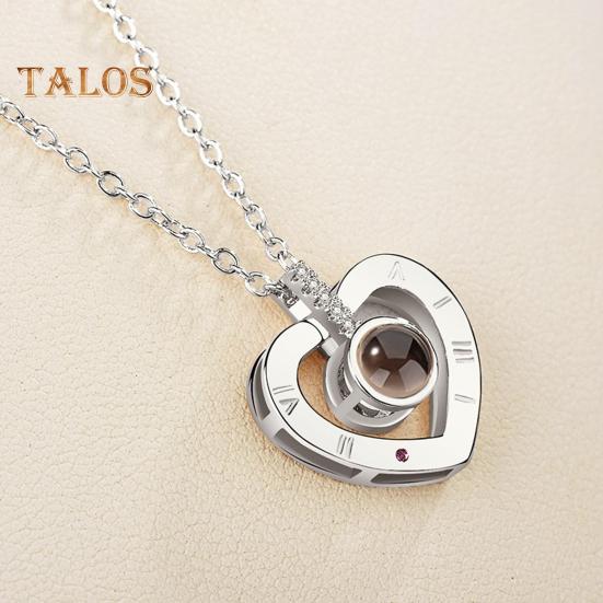 Bildehalskjede Personlig Fotoprojeksjonshalskjede Minnesmerke Valentinsdag Bursdagsgaver til Kone Kjæreste