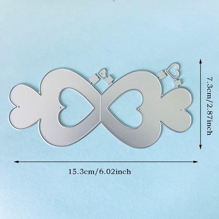 Love Sweet Candy Box Metal Die Cut, DIY Scrapbooking Embossing Stencil, Handmade Greeting Card Making Metal Cutting Dies, Gift Card Making Tools