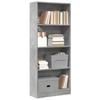 Vidaxl Shelf, Concrete Gray, 60X24X143 Cm, Wood-Based Material