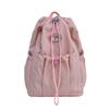 Schoolbag Female College Student School Bag Juvenile Versatile Girl Heart Drawstring Bundle Mouth Bag Commuter Travel Backpack Female