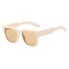  Vintage Rivets Square Men Sunglasses Fashion Amber Gradient Shades UV400 Women Outdoor Sun Glasses
