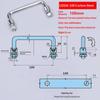 Carbon Steel Metal Drawer Handle Foldable U-Shaped Door Pull Water Proof for Outdoor Patio Cabinet Garden Shed Doorway