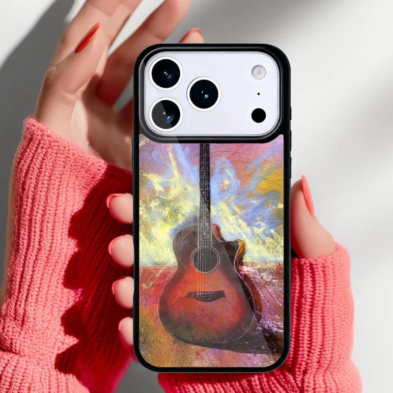Guitar Instrument Music Phone Case for iPhone 17 16 15 14 13 Pro Max Back Cover for 12 11 Pro Coque