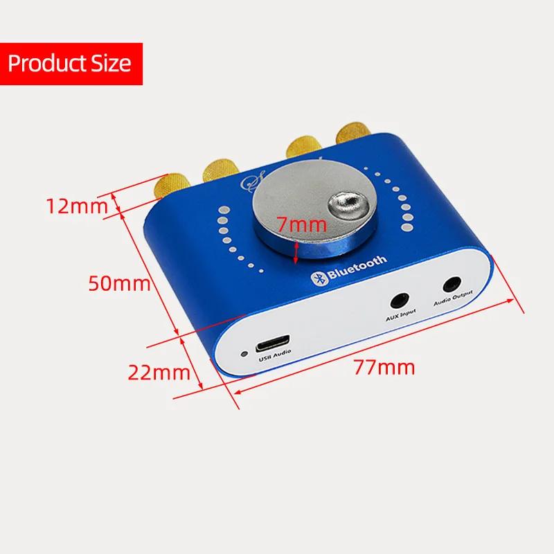 Mini Power Amplifier 200W*2 Class D HiFi Stereo 12V/24V Digital Audio Amp HiFi Sound Amplifiers Home Car Speaker Amplificador