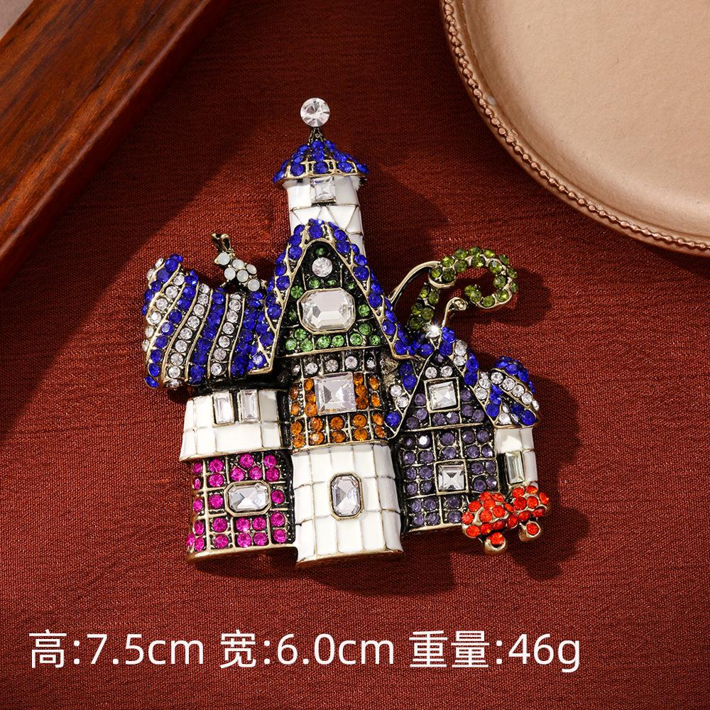 Fashion imitation enamel castle brooch star moon pegasus magician women's clothing accessories corsage