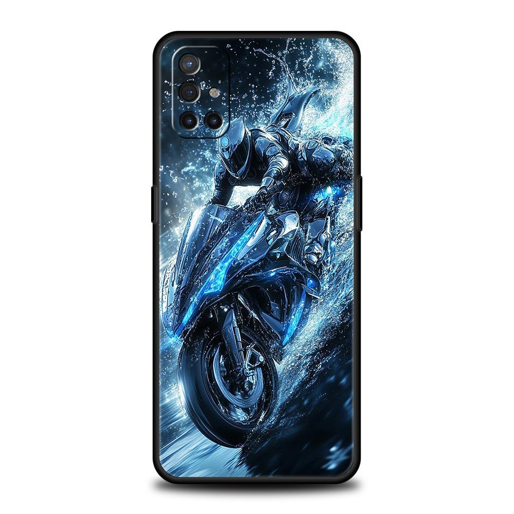Motorcycle Phone Case For Oneplus 13R 13 12R 11 10T 10R Nord N100 N200 N10 10 9 9R 9RT CE 3 2 Z Pro 5G Soft TPU Cover Fundas Bag