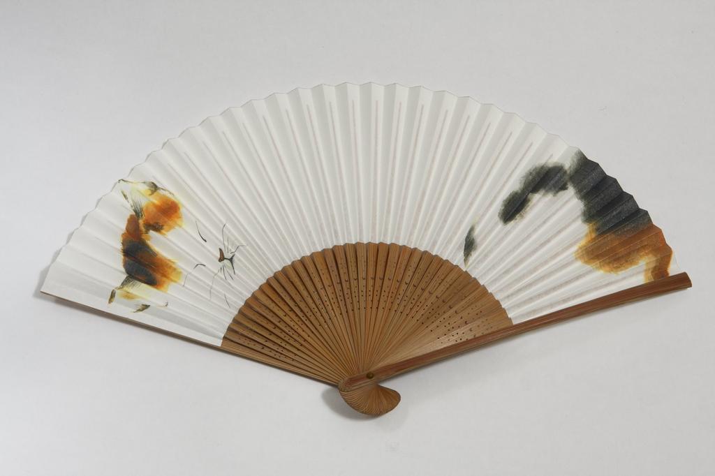 fan with cat handmade by Kyoto includes fan case and gift [Hasegawa] Kyoto-style pattern, craftsmen, box.