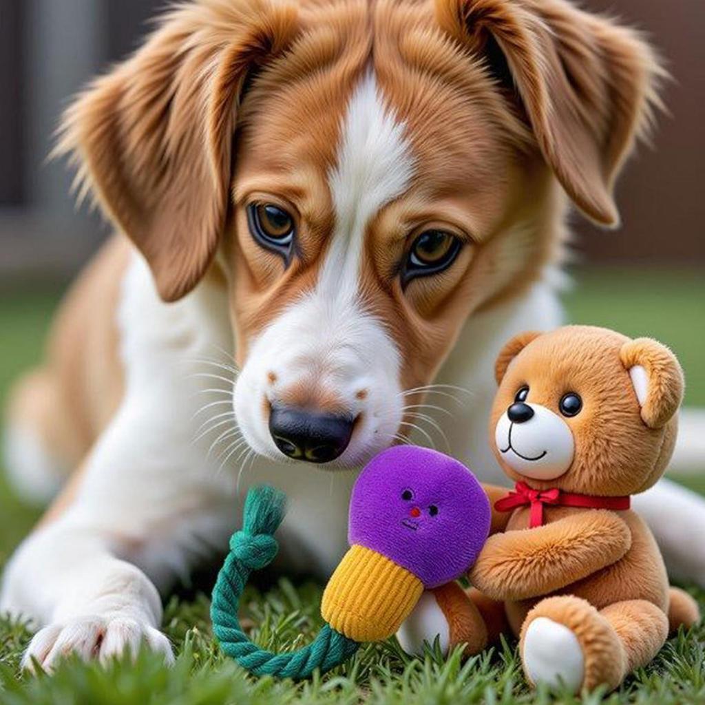 Hundekauspielzeug Hund Quietschendes Seilspielzeug zum Zahnen Haustier Kauspielzeug Plüschtier für Heimtraining Drinnen Draußen Spielzeit Familie