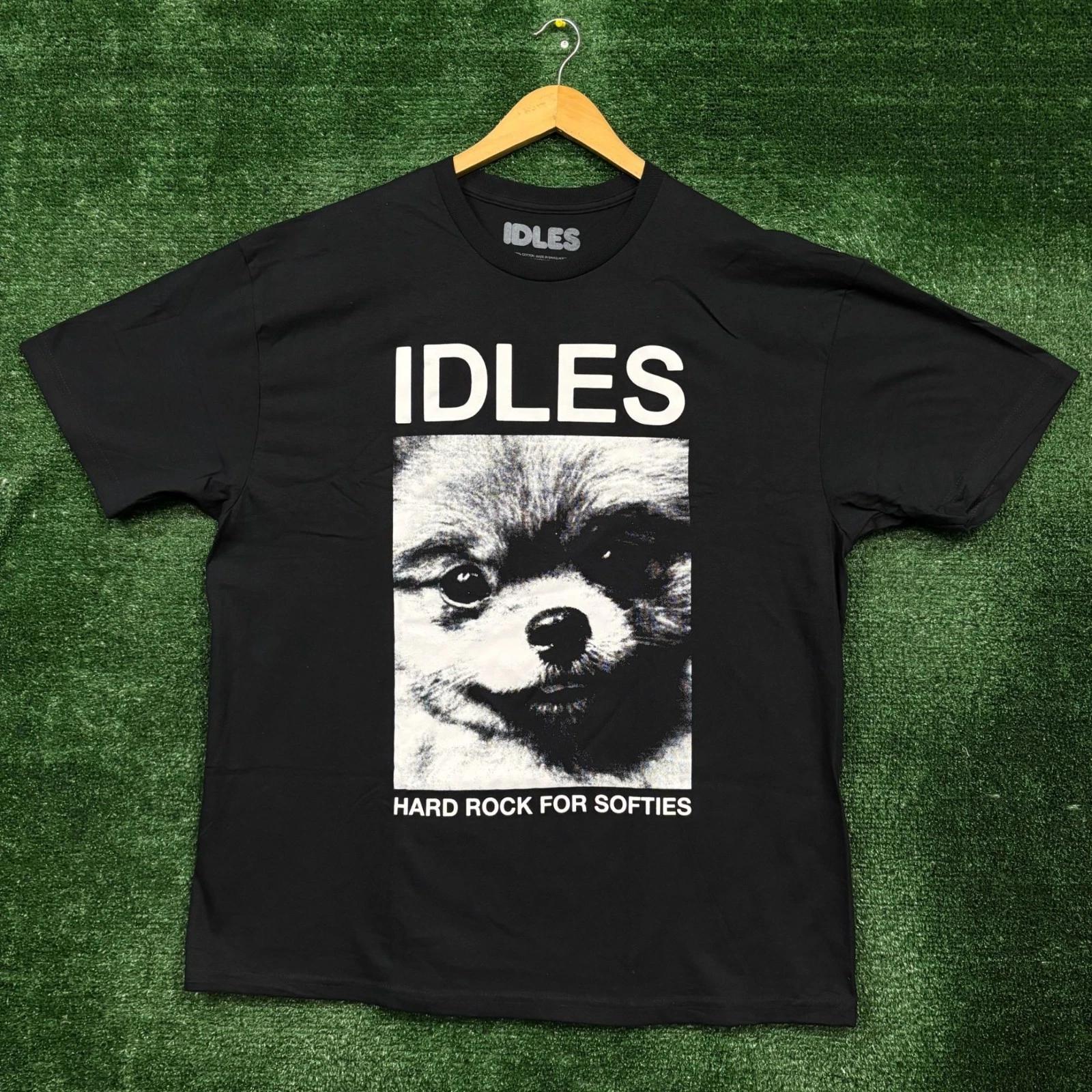 Idles Hard Rock for Softies Post Punk Band T-shirt Size XXL XL