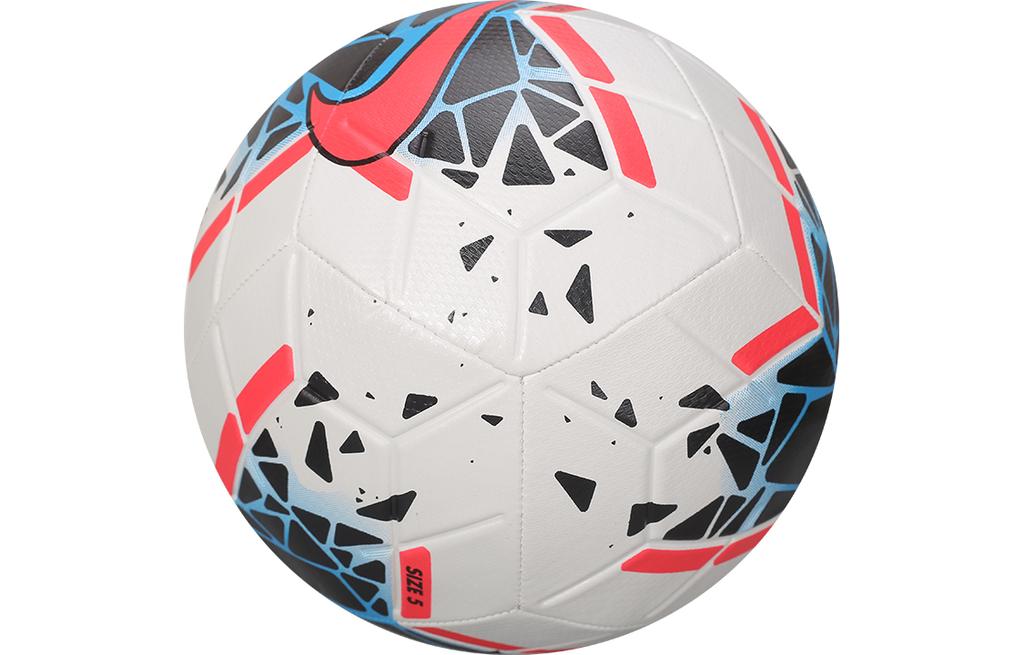 Nike Size 5 Soccer Ball Rubber Abrasion Resistant Machine Stitched Soccer Ball Unisex White Red Black SC3639-106