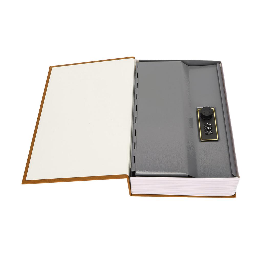 Cassaforte a Libro Piccola Cassaforte Diversiva Scatola di Sicurezza con Serratura Nascondiglio per Denaro Monete Carte con Combinazione