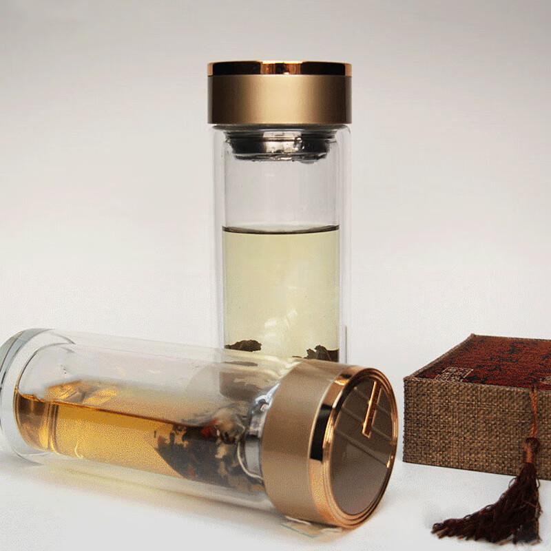 Lanbeiqi Bele Double-Layer Glass Tea Cup with Infuser