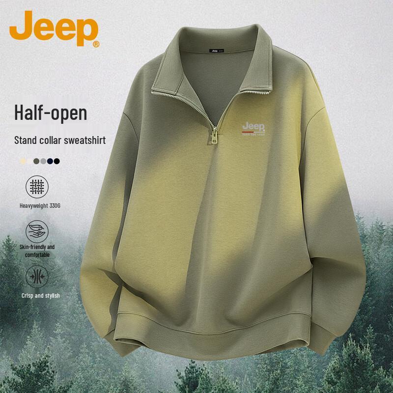 JEEP Men s Heavyweight Casual Pullover Sweatshirt XL
