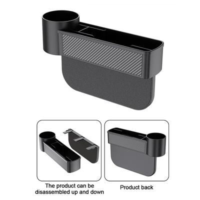 Car Seat Crevice Storage Box Car Seat Gap Catcher Filler Storage Box Pocket Organizer Holder  Water Cup Holder Car Storage Tools