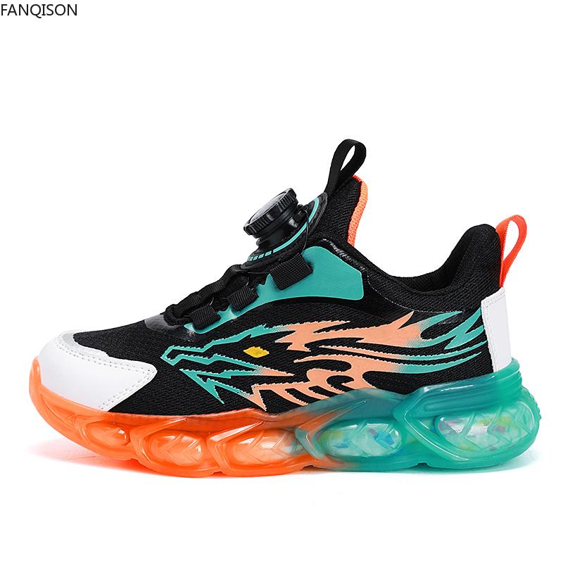 Весенне-осенняя детская дышащая сетчатая детская спортивная повседневная обувь — фото 4