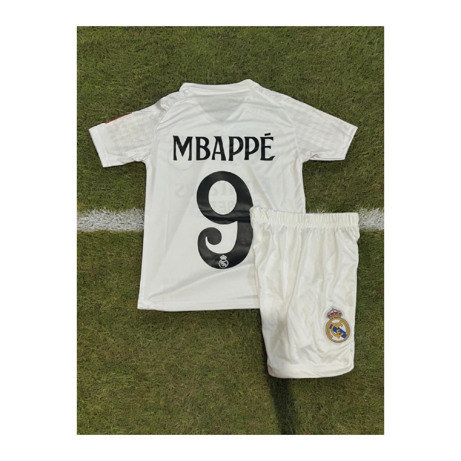 

Домашняя детская майка Мбаппе «Реал-Мадрид» сезона 2024/25 XS белый