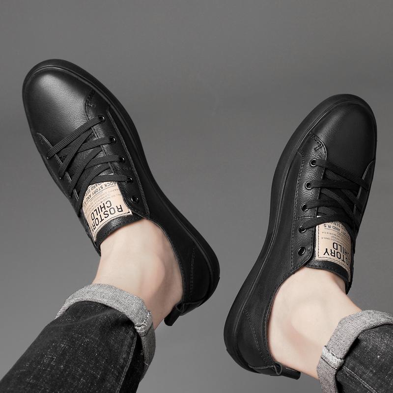 Vysoce kvalitní pánské skate boty 2024 Nové šněrovací pánské boty Pravá kůže Pánské ležérní boty Univerzální venkovní pánské tenisky