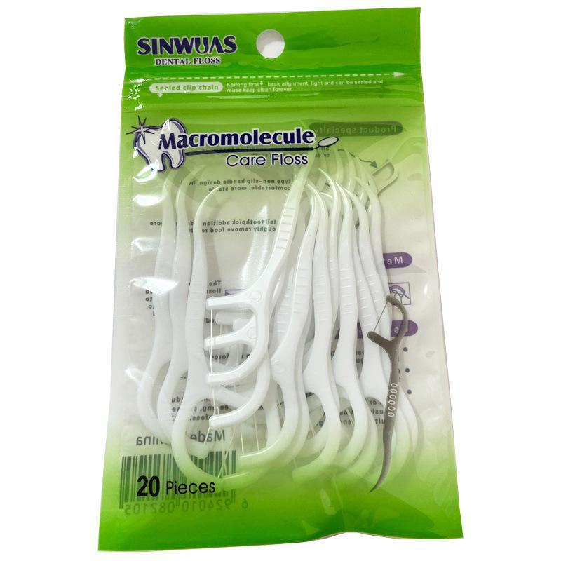 

50 шт. высокопрочных ультратонких зубных нитей с логотипом для ухода за полостью рта