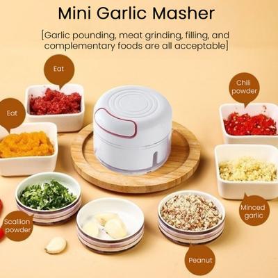 Manual Garlic Chopper Hand-Pulled Garlic Masher Mini Food Processor for Ginger Pepper Nuts Fruit And Vegetable Chopper