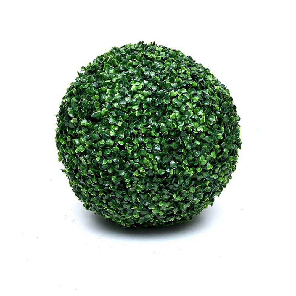 Multi-Size Artificial Green Grass Ball Green Purple Greenery Plants Ball  Indoor Outdoor