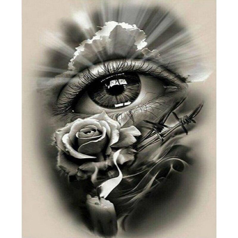 Eye DIY 5D Diamond Painting Full Round Drill Cartoon Diamond Embroidery Cross Stitch Mosaic Rhinestone Wall Art Home Decor