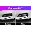 For Honda Accord X 10th 2018    ABS Carbon fiber Front Fog Light Lamp Cover Trim Bumper Reflector Accessories