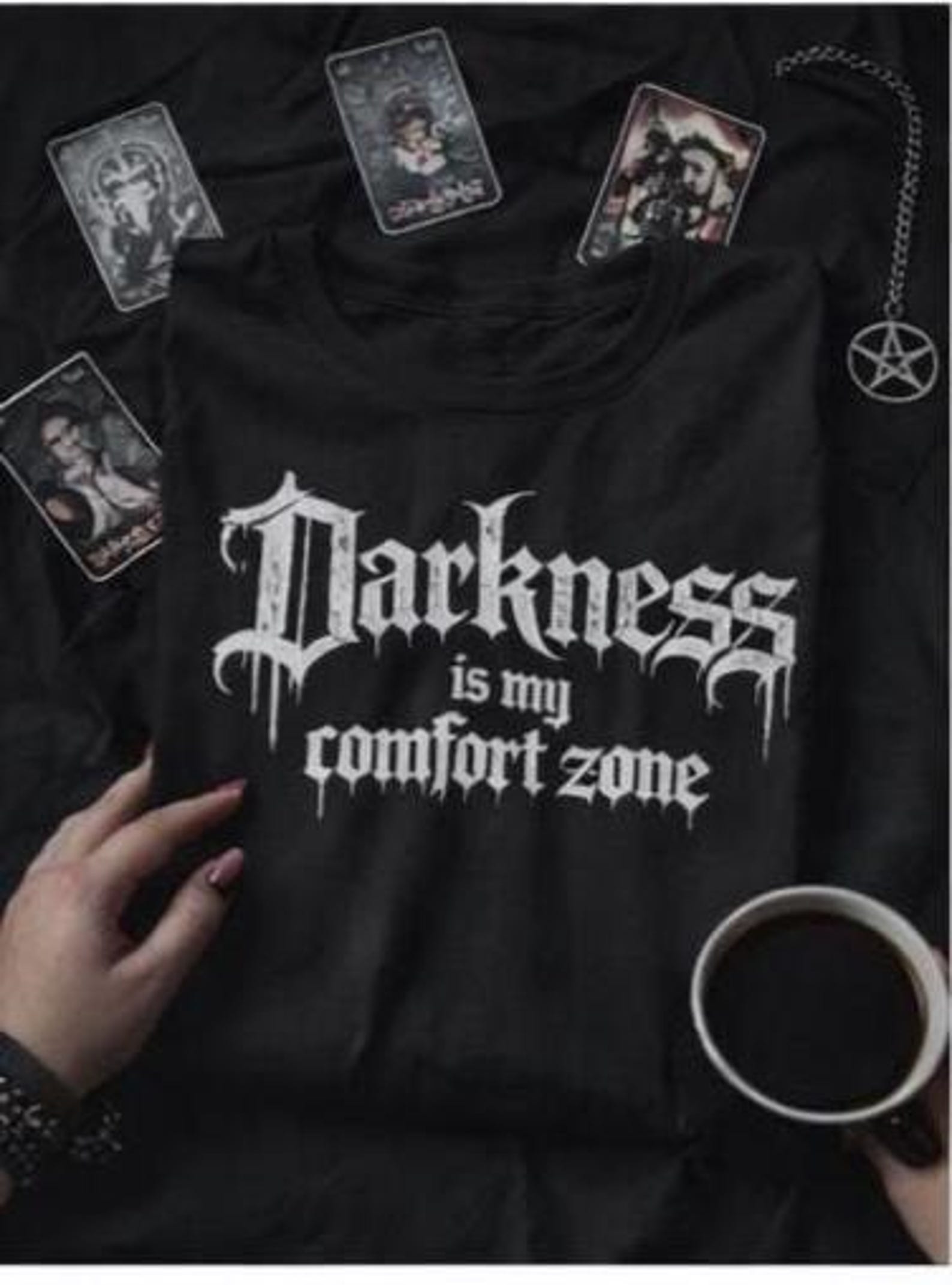 Gothic Comfort Zone T-Shirt | Dark Goth Graphic Tee S