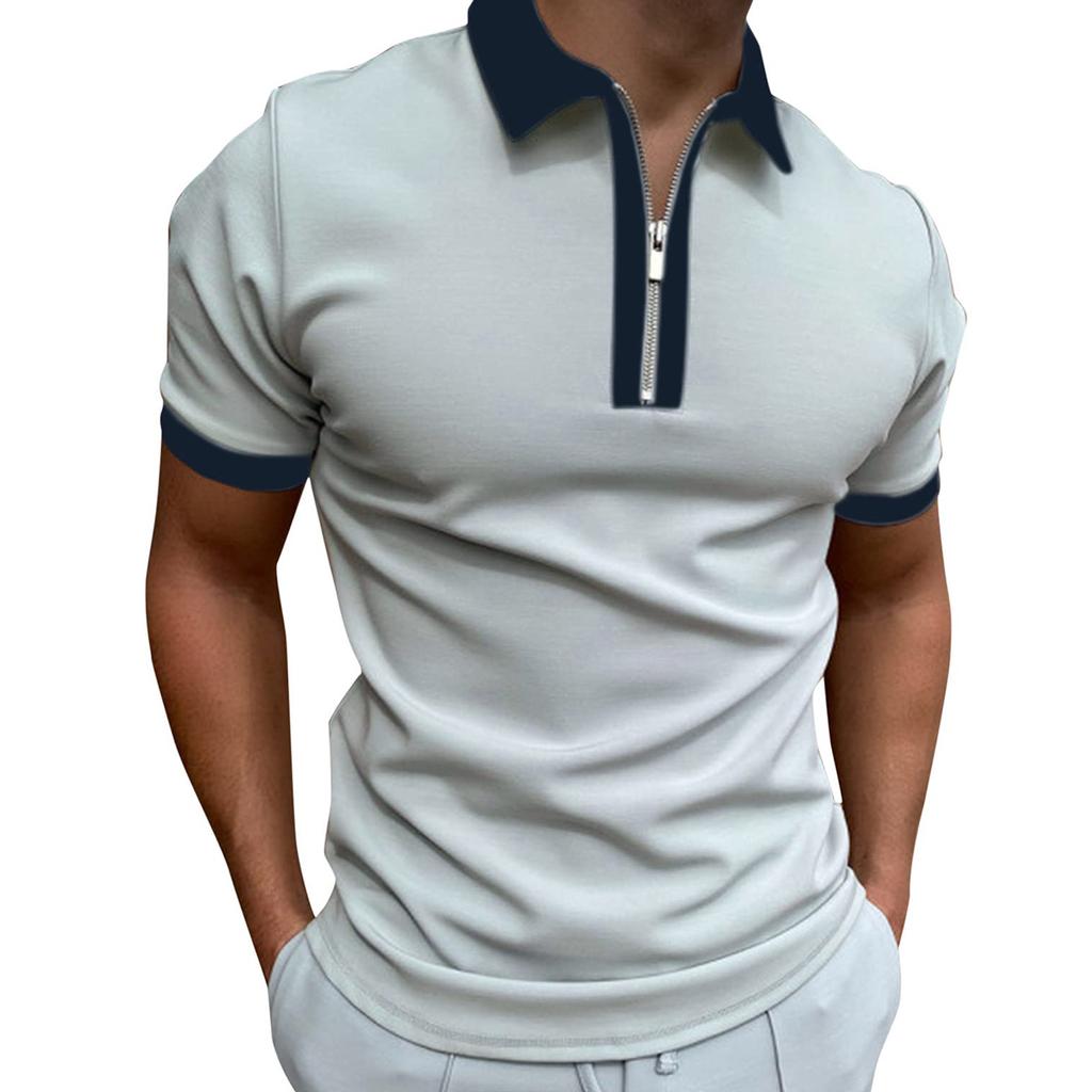 Men's Shirt Golf Shirt Retro Color Contrast Outdoor Street Short Sleeves Button-Down Print Clothing Apparel Fashion Designer Casual Breathable
