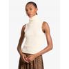 Cotton Blend Sleeveless Turtleneck Jf661nd7wb110 Bone