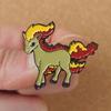 Ponyta Anime Brooch For Backpacks Enamel Pin Metal Brooch Pin For Women Badges Pin Horse  Brooches Jewelry Accessories