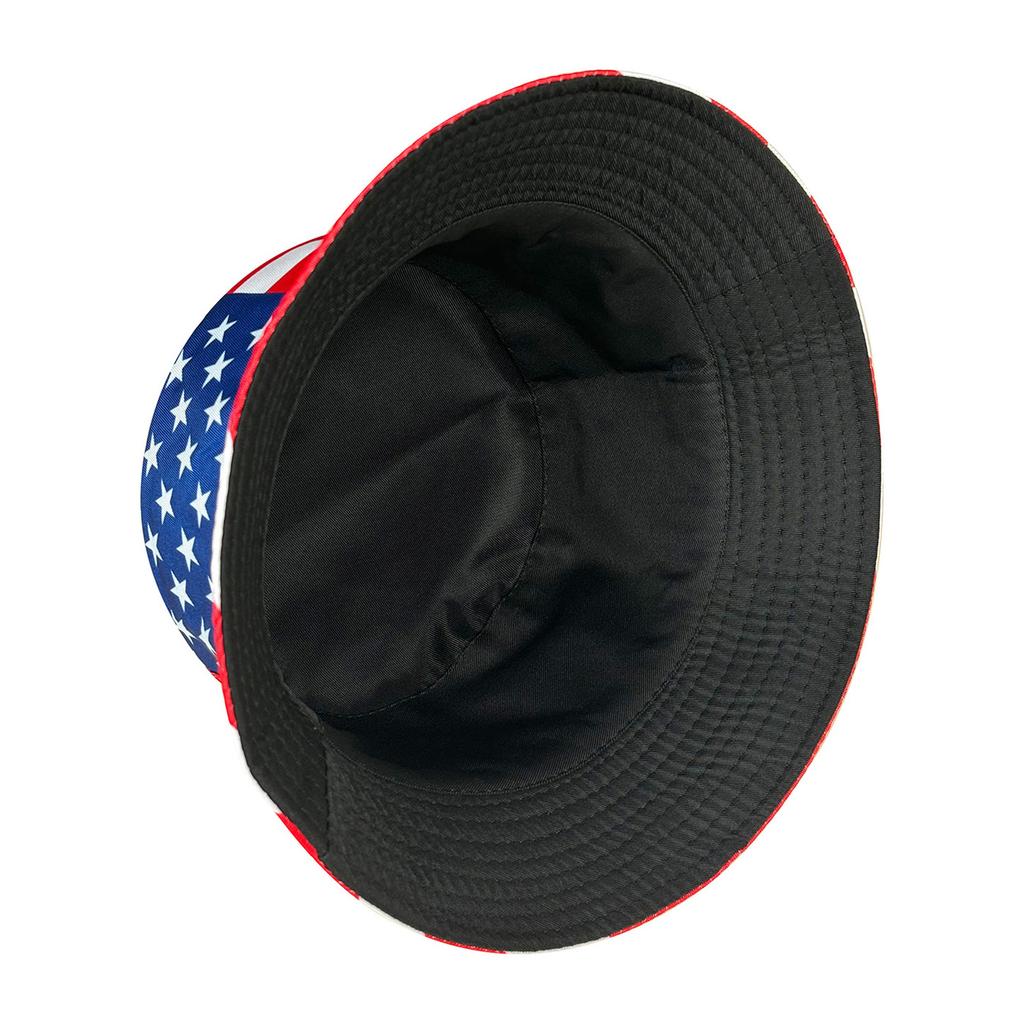Patriotic American Flag Bucket Hat, Reversible, Casual Style, Foldable, Suitable for Independence Day and Everyday Use,