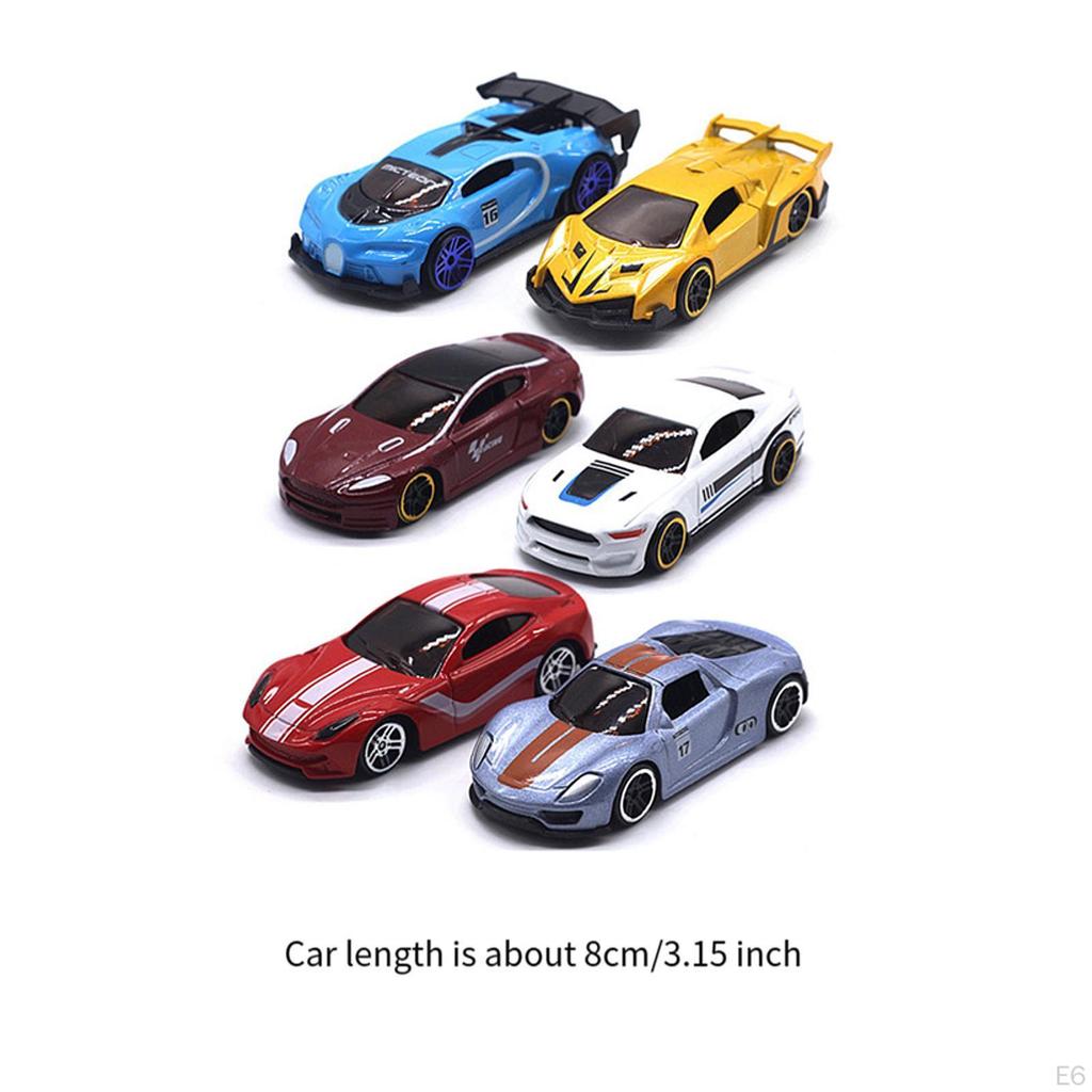 6 Piece Die-Cast Vehicle Set, Valentine's Day Gifts, 1:64 Model Cars, Cars for Adults, Babies, Kids,