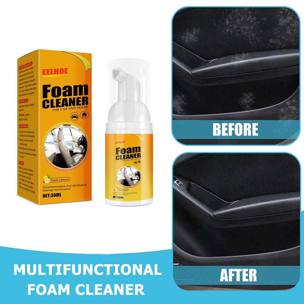 30ml Multi-purpose Foam Cleaner Spray Foam Cleaning Leather Car Dashboard Cleaner Stain Removal Maintenance Wash Car Accessories