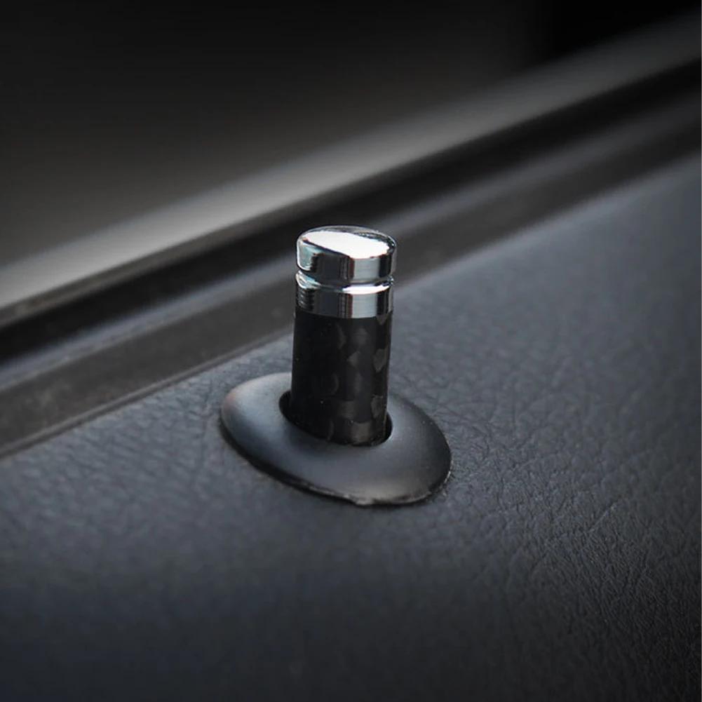 4Pcs Door Lock Pin Cover Door Bolt Deco Cap For Mercedes Benz A C E CLA GLA GLK ML GLC GLE GLS SLK Class W205 W204 W212 W211